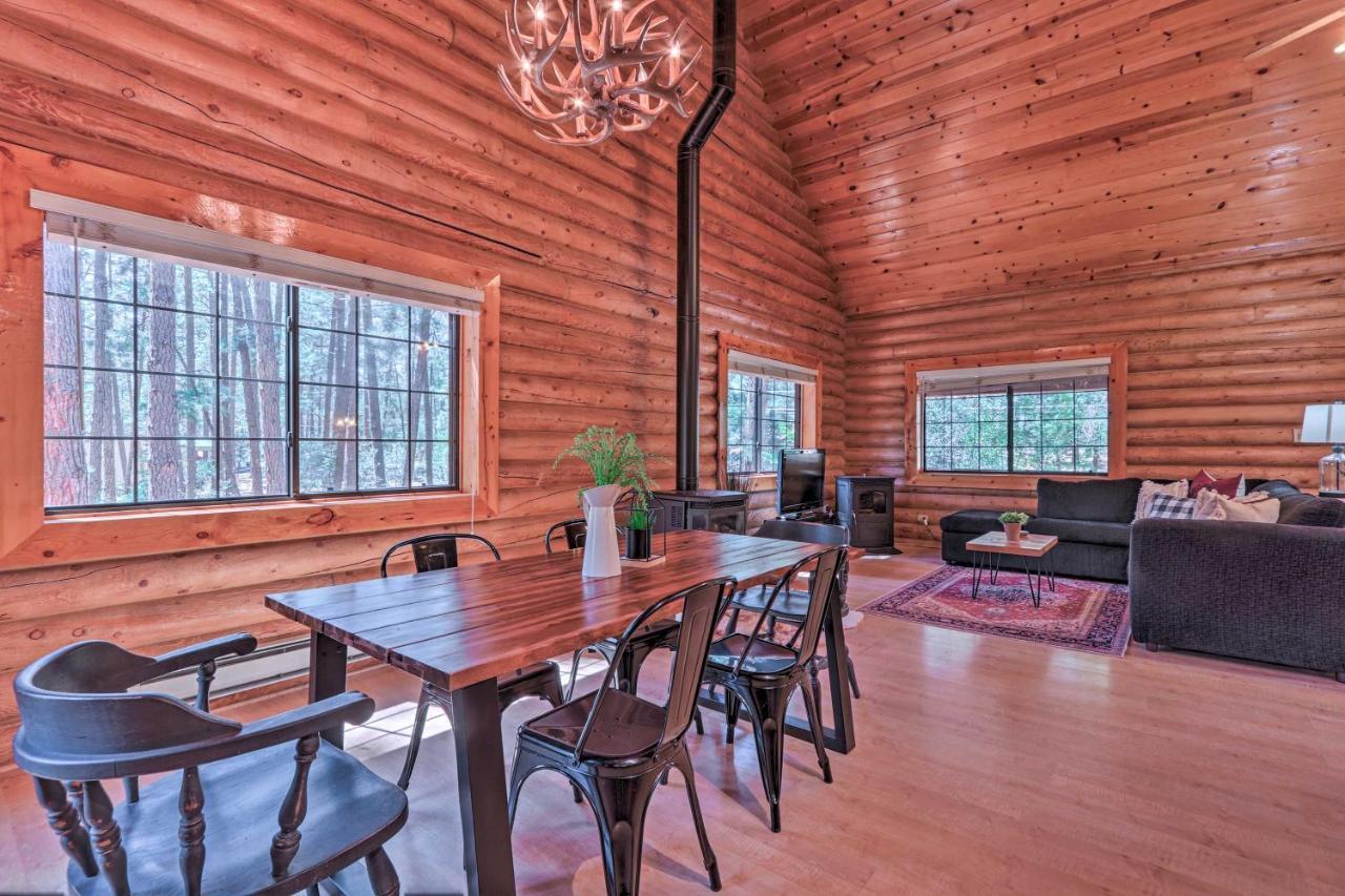 Pine Strawberry Cabin With 2-Story Deck Dogs Welcome! المظهر الخارجي الصورة