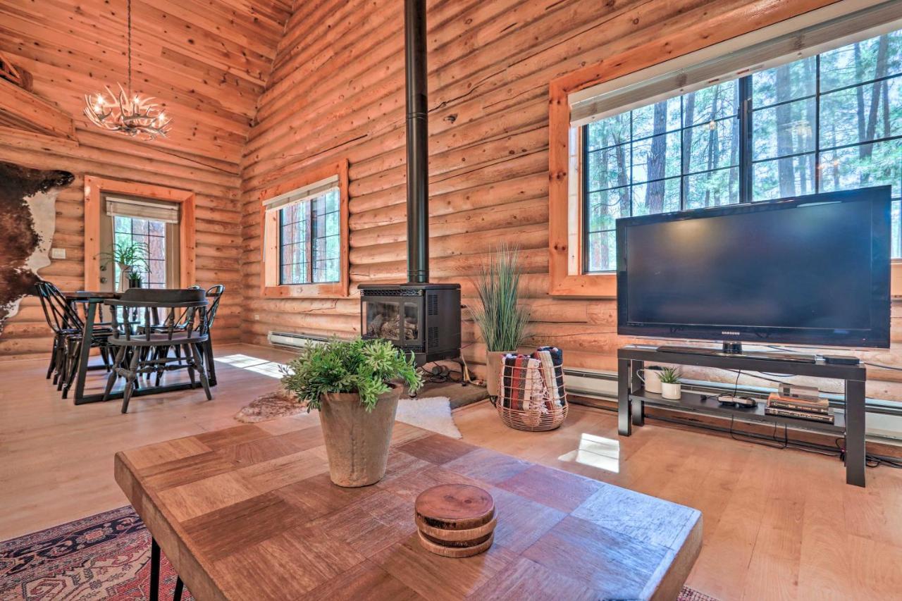 Pine Strawberry Cabin With 2-Story Deck Dogs Welcome! المظهر الخارجي الصورة