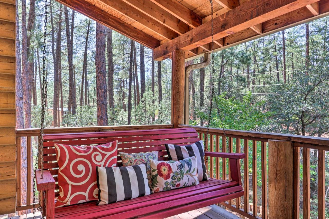 Pine Strawberry Cabin With 2-Story Deck Dogs Welcome! المظهر الخارجي الصورة