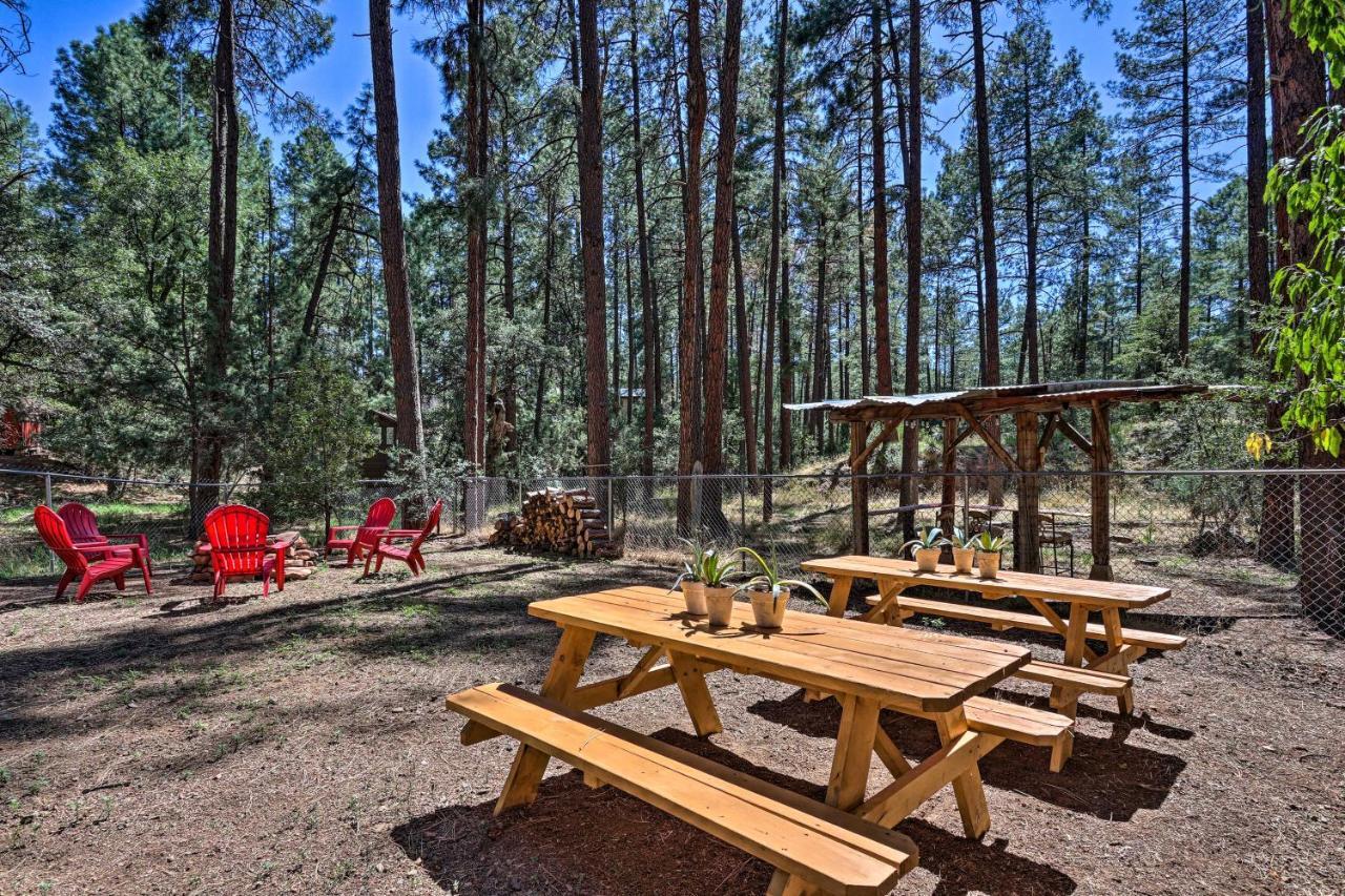 Pine Strawberry Cabin With 2-Story Deck Dogs Welcome! المظهر الخارجي الصورة